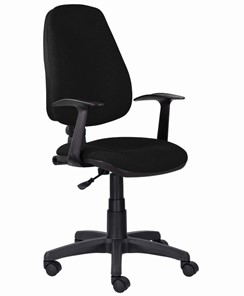 Кресло офисное Brabix Comfort MG-321, регулируемая эргономичная спинка, ткань, черное в Артеме - предосмотр