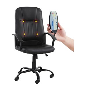 Офисное кресло BRABIX "Device MS-002", 4 массажных модуля, экокожа, черное, 532520 в Уссурийске