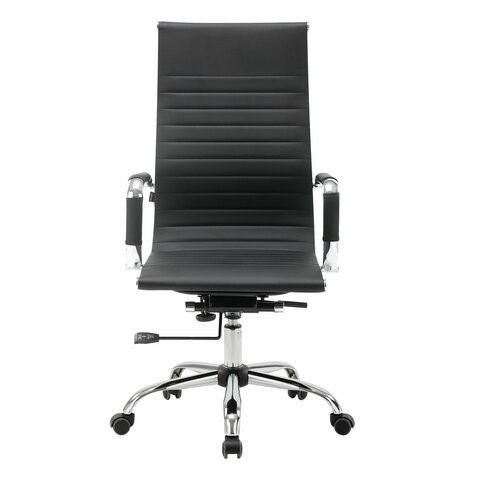Офисное кресло BRABIX "Energy EX-509", экокожа, хром, черное, 530862 в Находке - изображение 5