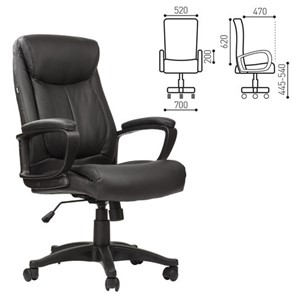 Офисное кресло BRABIX "Enter EX-511", экокожа, черное, 530859 в Артеме - предосмотр 1