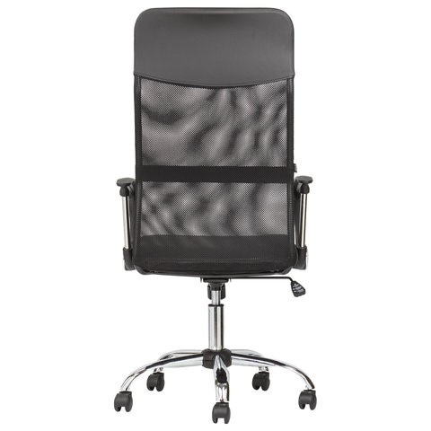 Кресло компьютерное BRABIX "Flash MG-302", с подлокотниками, хром, черное, 530867 в Артеме - изображение 5