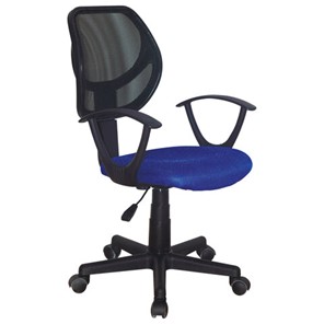 Кресло компьютерное Brabix Flip MG-305 (ткань TW, синее/черное) 531919 во Владивостоке - предосмотр
