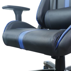 Офисное кресло BRABIX "GT Carbon GM-120", две подушки, экокожа, черное/синее, 531930 в Артеме - предосмотр 11