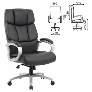 Офисное кресло Brabix Premium Blocks HD-008 (экокожа, черное) 531944 во Владивостоке - предосмотр 12