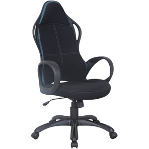 Кресло офисное Brabix Premium Force EX-516 (ткань, черное/вставки синие) 531572 во Владивостоке