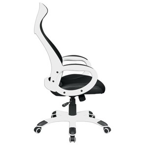 Кресло Brabix Premium Genesis EX-517 (пластик белый, ткань/экокожа/сетка черная) 531573 в Артеме - предосмотр 2
