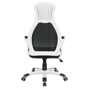 Кресло Brabix Premium Genesis EX-517 (пластик белый, ткань/экокожа/сетка черная) 531573 в Артеме - предосмотр 4