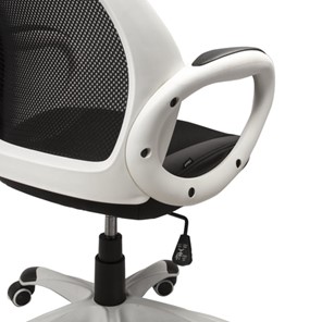 Кресло Brabix Premium Genesis EX-517 (пластик белый, ткань/экокожа/сетка черная) 531573 в Артеме - предосмотр 5