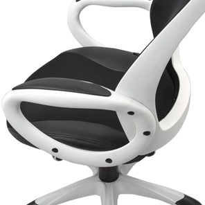Кресло Brabix Premium Genesis EX-517 (пластик белый, ткань/экокожа/сетка черная) 531573 в Артеме - предосмотр 6