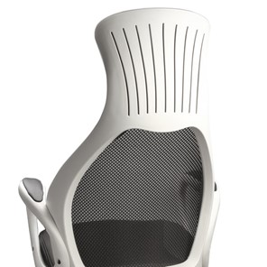 Кресло Brabix Premium Genesis EX-517 (пластик белый, ткань/экокожа/сетка черная) 531573 во Владивостоке - предосмотр 7