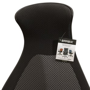 Офисное кресло Brabix Premium Genesis EX-517 (пластик черный, ткань/экокожа/сетка черная)   531574 в Артеме - предосмотр 9