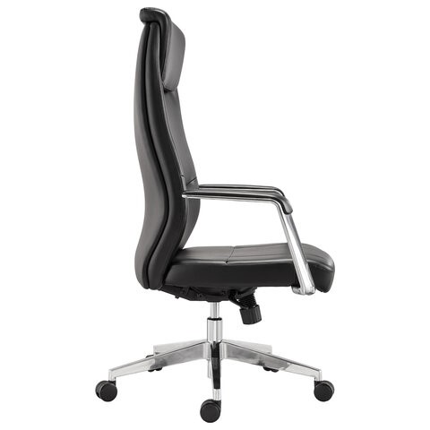 Офисное кресло BRABIX PREMIUM "Jazz EX-757", синхромеханизм, алюминий, экокожа, черное, 532489 в Артеме - изображение 1