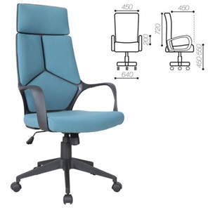 Кресло Brabix Premium Prime EX-515 (ткань, голубое) 531568 во Владивостоке - предосмотр 1