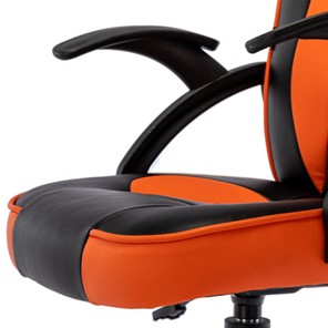 Офисное кресло BRABIX "Shark GM-203", экокожа, черное/оранжевое, 532513 во Владивостоке - предосмотр 11