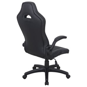 Офисное кресло BRABIX "Skill GM-005", откидные подлокотники, экокожа, черное/белое, 532493 в Уссурийске - предосмотр 4