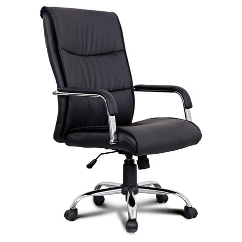 Офисное кресло BRABIX "Space EX-508", экокожа, хром, черное, 530860 в Артеме - изображение 3