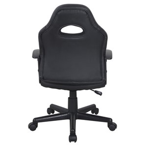 Офисное кресло BRABIX "Spark GM-201", экокожа, черное/голубое, 532505 в Артеме - предосмотр 3