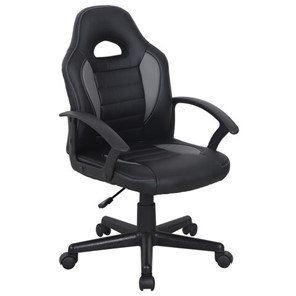 Кресло компьютерное BRABIX "Spark GM-201", экокожа, черное/серое, 532504 в Артеме - предосмотр