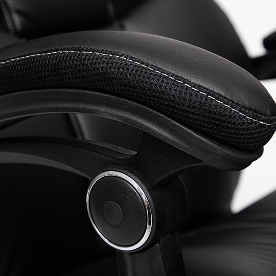 Компьютерное кресло CAMBRIDGE кож/зам/ткань, черный/черный , 36-6/11 арт.12756 в Артеме - изображение 9