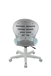 Кресло компьютерное Chair 1139 FW PL White, Голубой в Находке - предосмотр 4