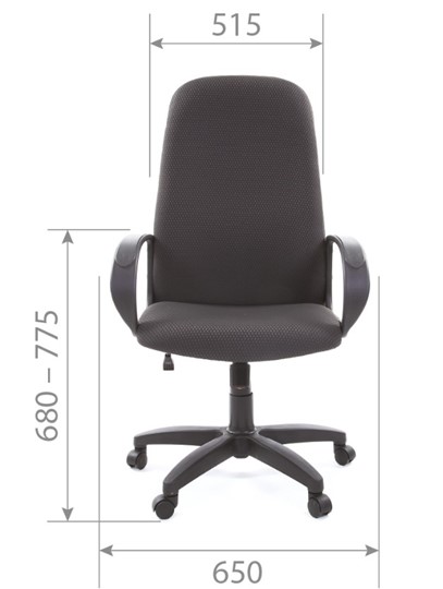 Кресло офисное CHAIRMAN 279 JP15-1 черно-серый в Находке - изображение 4