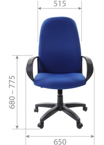 Офисное кресло CHAIRMAN 279 TW 11, цвет черный во Владивостоке - предосмотр 4