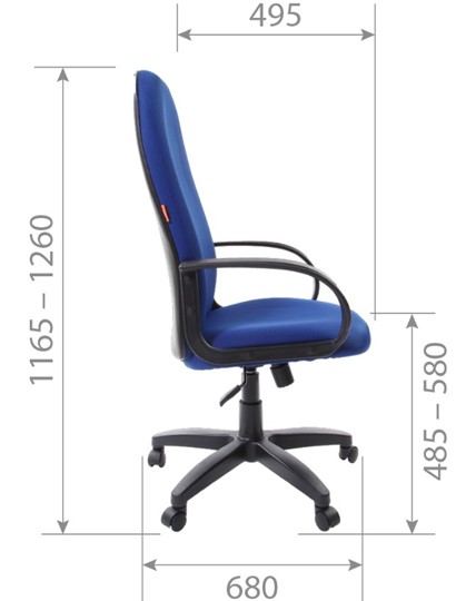 Офисное кресло CHAIRMAN 279 TW 11, цвет черный в Артеме - изображение 5