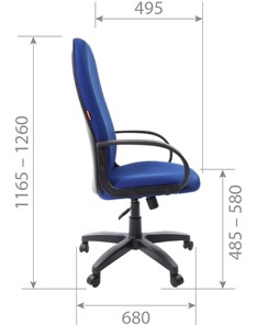 Компьютерное кресло CHAIRMAN 279 TW 12, цвет серый в Артеме - предосмотр 5