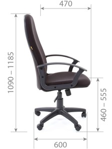 Компьютерное кресло CHAIRMAN 289, ткань, цвет серый в Артеме - предосмотр 4