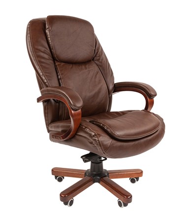 Офисное кресло CHAIRMAN 408, коричневый во Владивостоке - изображение