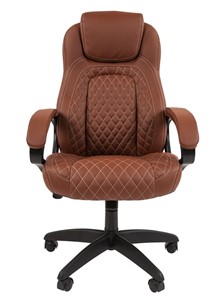 Кресло офисное CHAIRMAN 432, экокожа, цвет коричневый в Артеме - предосмотр 2