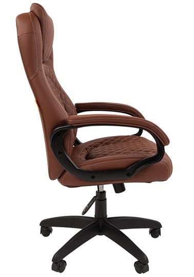 Кресло офисное CHAIRMAN 432, экокожа, цвет коричневый во Владивостоке - изображение 4