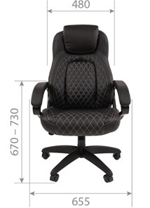 Кресло офисное CHAIRMAN 432, экокожа, цвет коричневый в Артеме - предосмотр 5