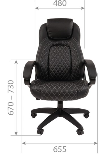 Кресло офисное CHAIRMAN 432, экокожа, цвет коричневый в Артеме - изображение 5