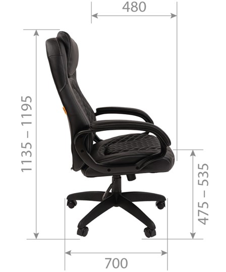Кресло офисное CHAIRMAN 432, экокожа, цвет коричневый в Артеме - изображение 6