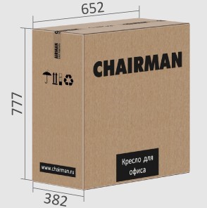 Кресло офисное CHAIRMAN 432, экокожа, цвет коричневый в Артеме - предосмотр 7