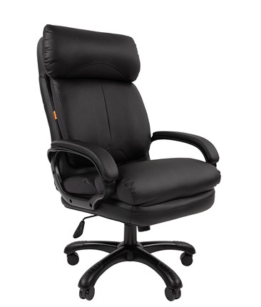 Кресло компьютерное CHAIRMAN 505 Экокожа черная в Артеме - изображение