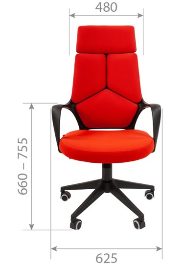 Кресло компьютерное CHAIRMAN 525, серое в Находке - изображение 1