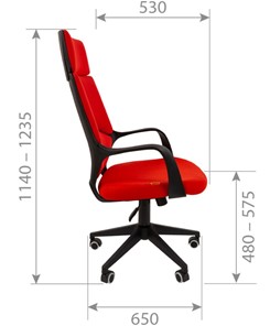 Кресло компьютерное CHAIRMAN 525, серое в Находке - предосмотр 2