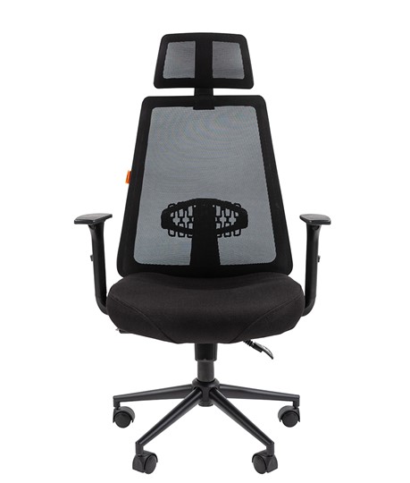 Кресло CHAIRMAN 535 BLACK Сетчатый акрил черный / Полиэстер черный в Артеме - изображение 1