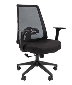 Компьютерное кресло CHAIRMAN 535 LT Сетчатый акрил черный / Полиэстер черный в Находке