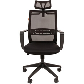 Кресло компьютерное CHAIRMAN 545 сетка/ткань черный в Артеме - предосмотр 1