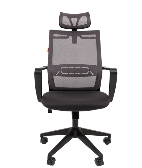 Кресло компьютерное CHAIRMAN 545 сетка/ткань серый во Владивостоке - изображение 3