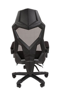 Кресло CHAIRMAN 571 с подставкой для ног , Сетчатый акрил черный / Полиэстер черный в Артеме - предосмотр 4