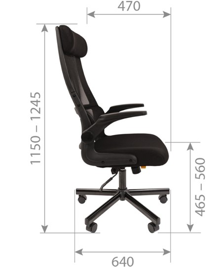 Кресло CHAIRMAN 575, черное в Артеме - изображение 7