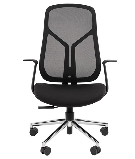 Кресло компьютерное CHAIRMAN 588 Сетчатый акрил черный / Ткань полиэстер черный в Артеме - изображение 1