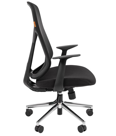 Кресло компьютерное CHAIRMAN 588 Сетчатый акрил черный / Ткань полиэстер черный в Артеме - изображение 2
