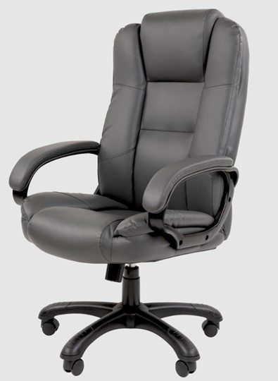 Кресло офисное CHAIRMAN 600 экокожа серая в Артеме - изображение 3