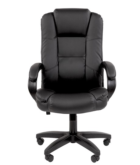 Кресло офисное CHAIRMAN 600 LT экокожа черная в Артеме - изображение 1