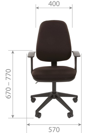 Компьютерное кресло CHAIRMAN 661 Ткань стандарт 15-13 серая в Артеме - изображение 3